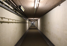 Kelvedon Hatch Secret Nuclear Bunker, entrance tunnel, 2016