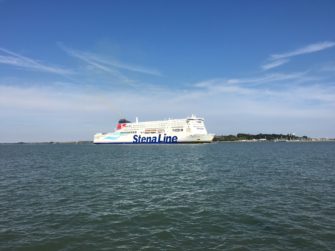 A Stena Line ferry passing Harwich Pier on its way out to sea | Ruth Philo