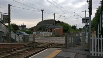 Station platform and level crossing at Great Bentley. | Stuart Bowditch